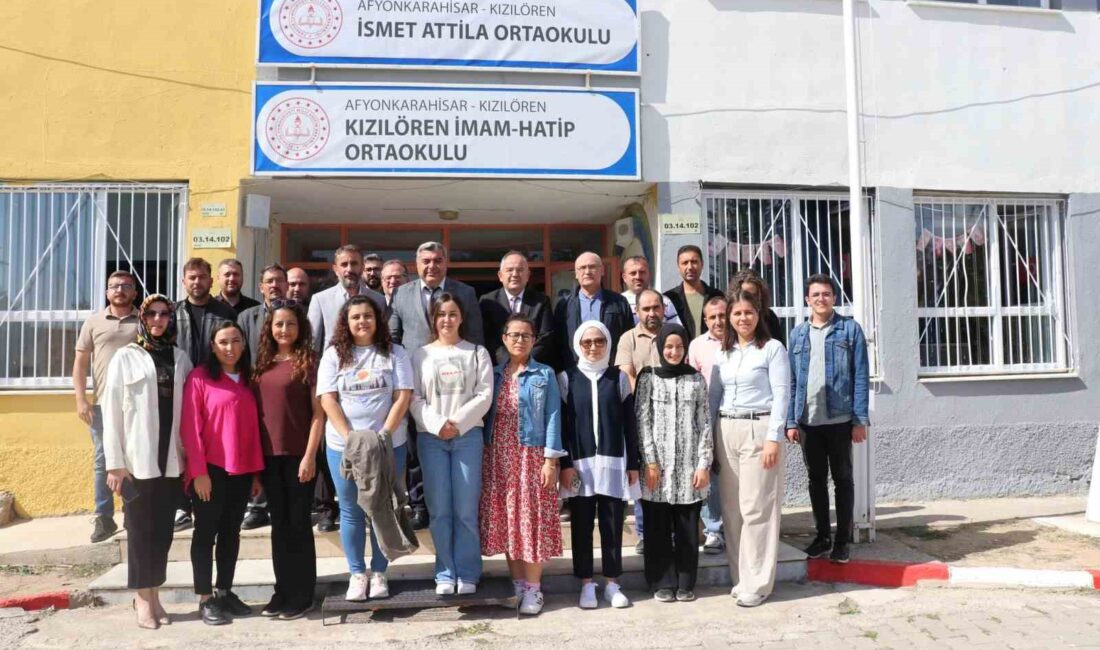 Afyonkarahisar İl Milli Eğitim Müdürü Miraç Sünnetci, Kızılören’deki okulları ziyaret