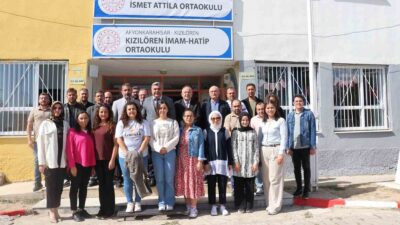 Afyonkarahisar İl Milli Eğitim Müdürü Miraç Sünnetci, Kızılören’deki okulları ziyaret