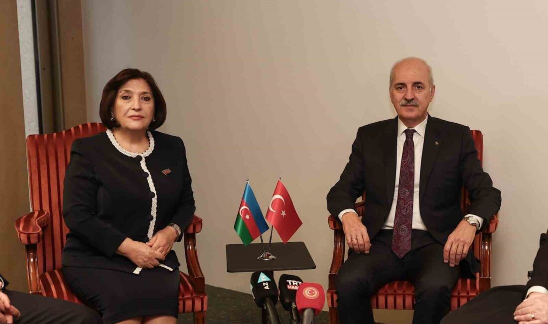 TBMM BAŞKANI NUMAN KURTULMUŞ, AZERBAYCAN MİLLİ MECLİS BAŞKANI SAHİBA GAFAROVA