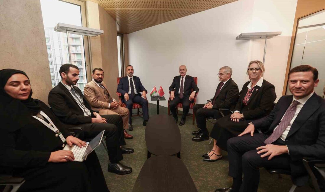TBMM Başkanı Numan Kurtulmuş, Cenevre’de Umman Sultanlığı Şura Meclisi Başkanı