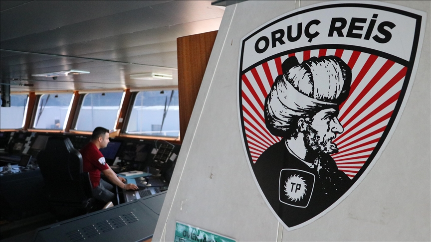 Türkiye’nin yerli ve milli imkanlarla geliştirdiği Oruç Reis Araştırma Gemisi,