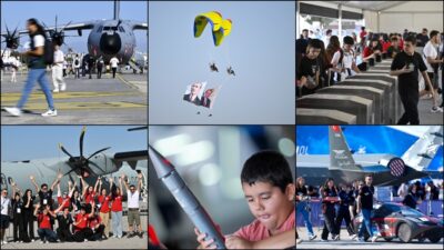 Adana’da düzenlenen Havacılık, Uzay ve Teknoloji Festivali’nin (TEKNOFEST) ikinci gününde