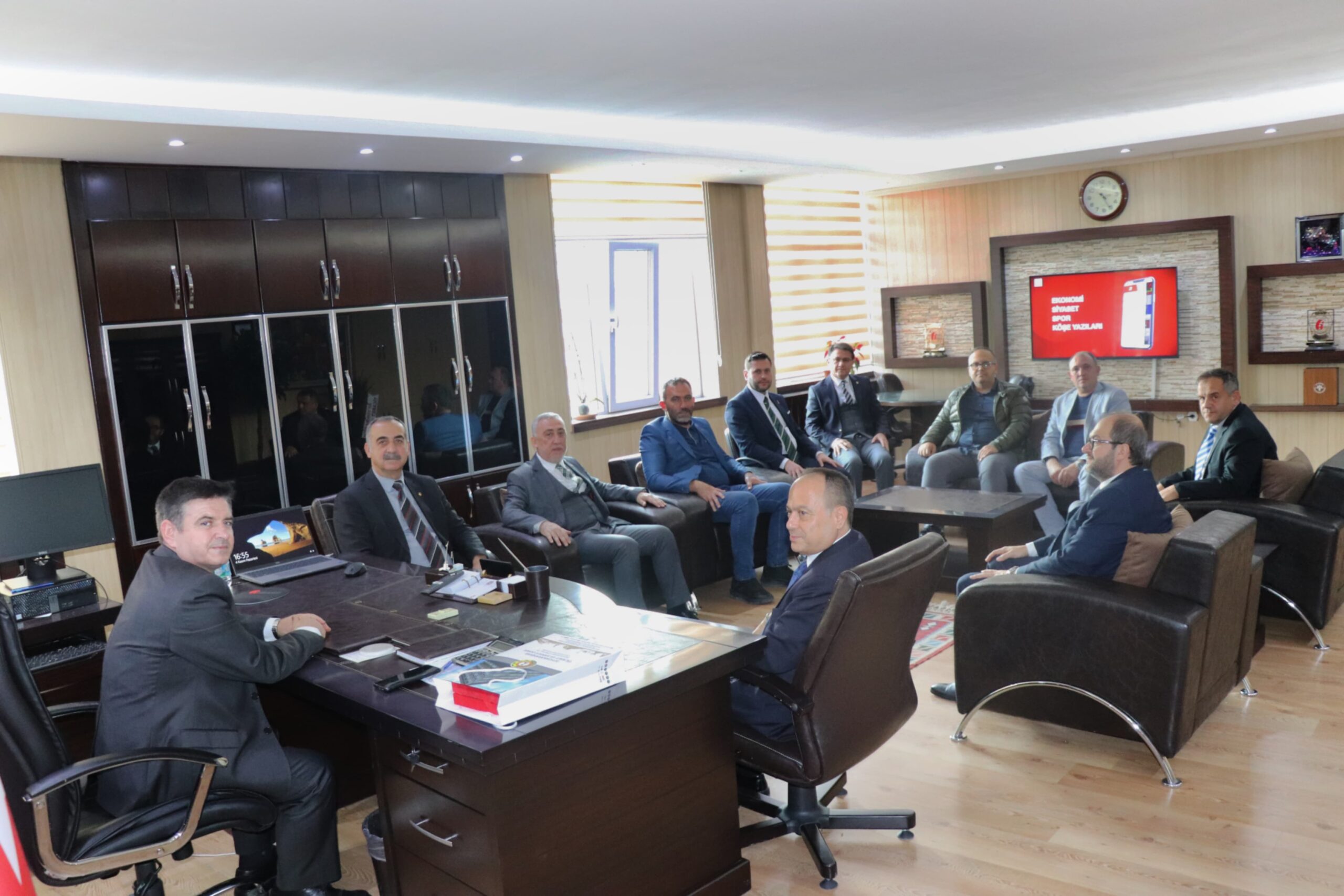 ATSO Yönetim Kurulu Başkanı Hüsnü Serteser, ATSO Meclis Başkanı Mustafa