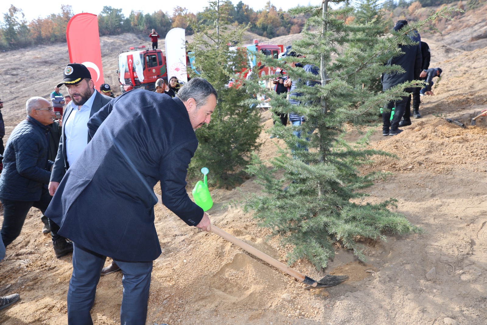 11 Kasım Milli Ağaçlandırma Günü kapsamında, geçtiğimiz aylarda yangın çıkan