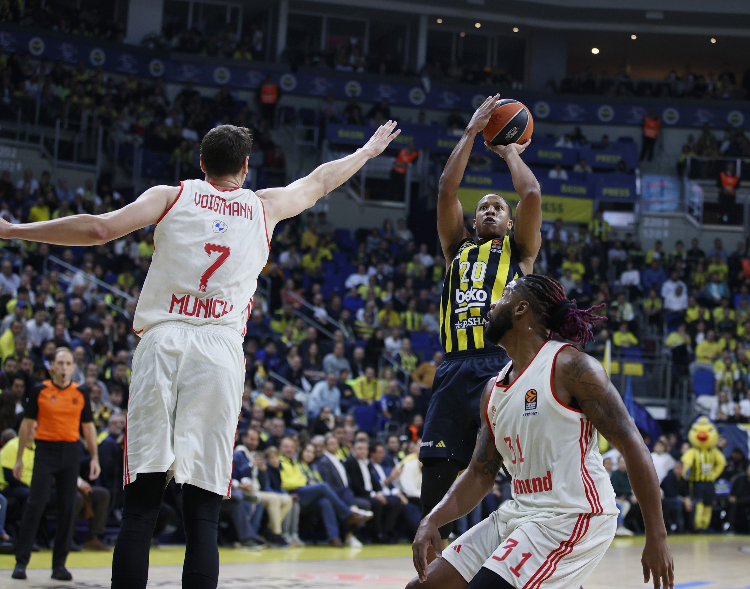 Basketbol THY Avrupa Ligi'nin 9. haftasında Fenerbahçe Beko, konuk ettiği