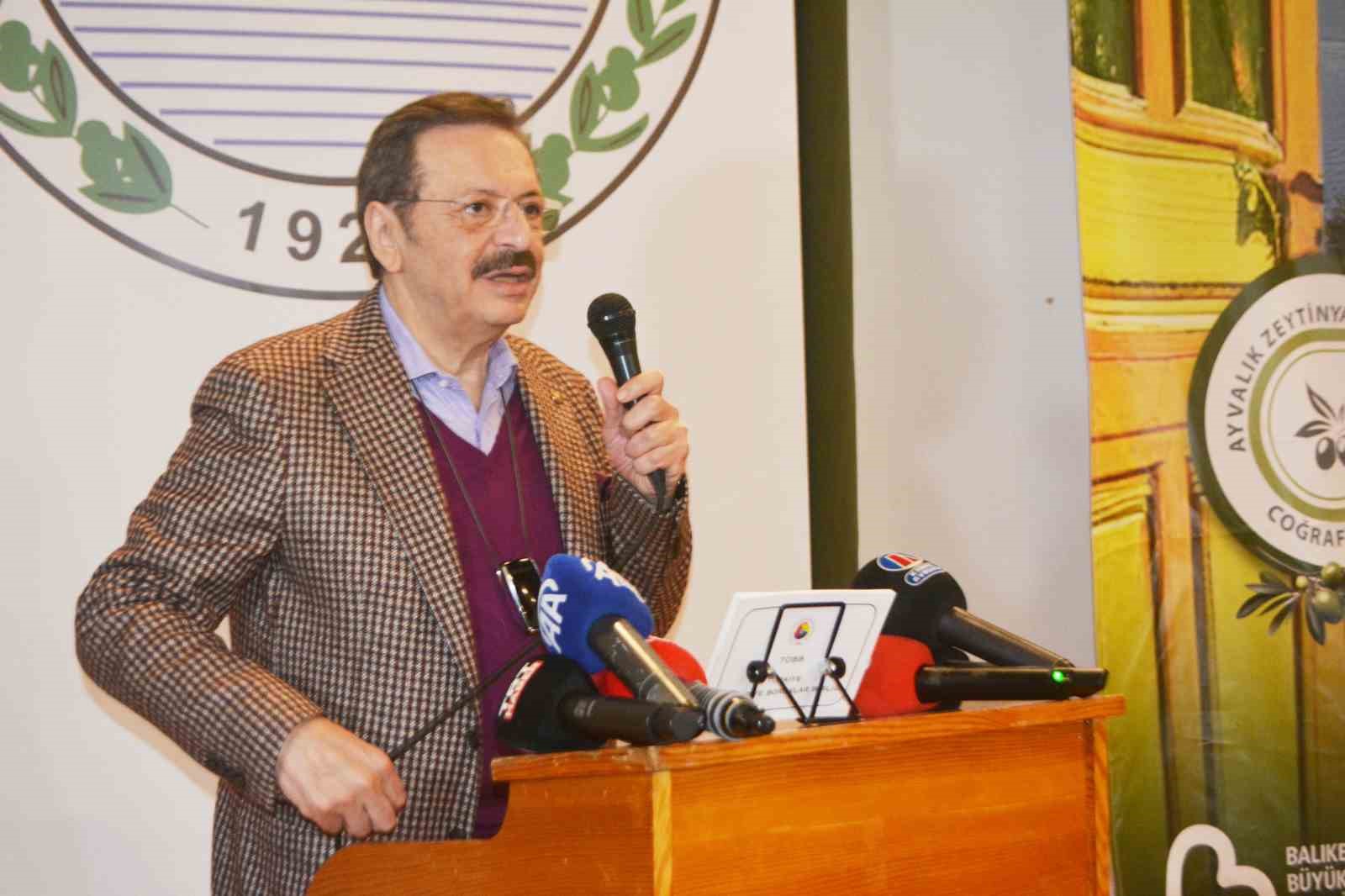 "Zeytin ve Zeytinyağı Sektörü" panelinin açılışına TOBB Başkanı Rifat Hisarcıklıoğlu