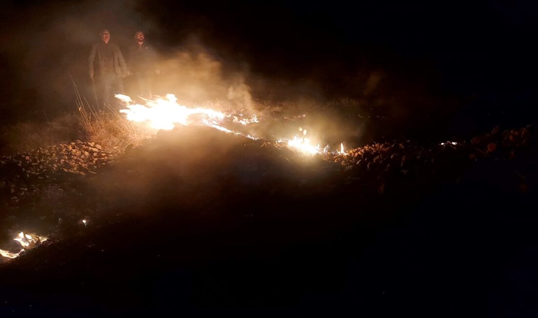 Afyonkarahisar’ın Şuhut ilçesinde otluk alanda çıkan yangın zamanında müdahaleyle ormanlık