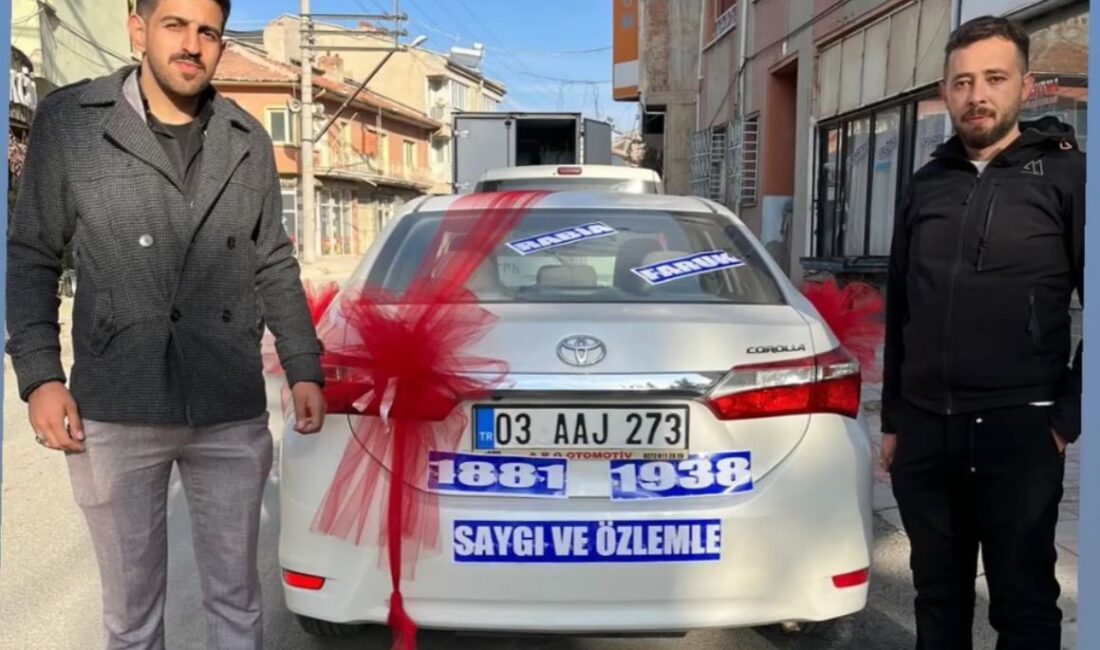   Afyonkarahisar’ın Bolvadin ilçesinde dünya evine giren Rabia ve Faruk