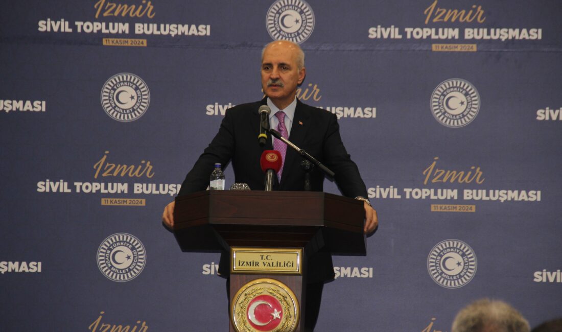 İzmir’de sivil toplum buluşmasında konuşan Türkiye Büyük Millet Meclisi (TBMM)