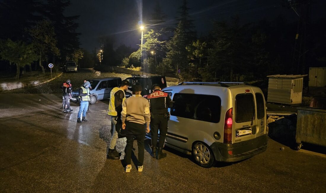 Afyonkarahisar’da polis tarafından mesirelik alanlara yönelik yapılan denetimlerin devam ettiği