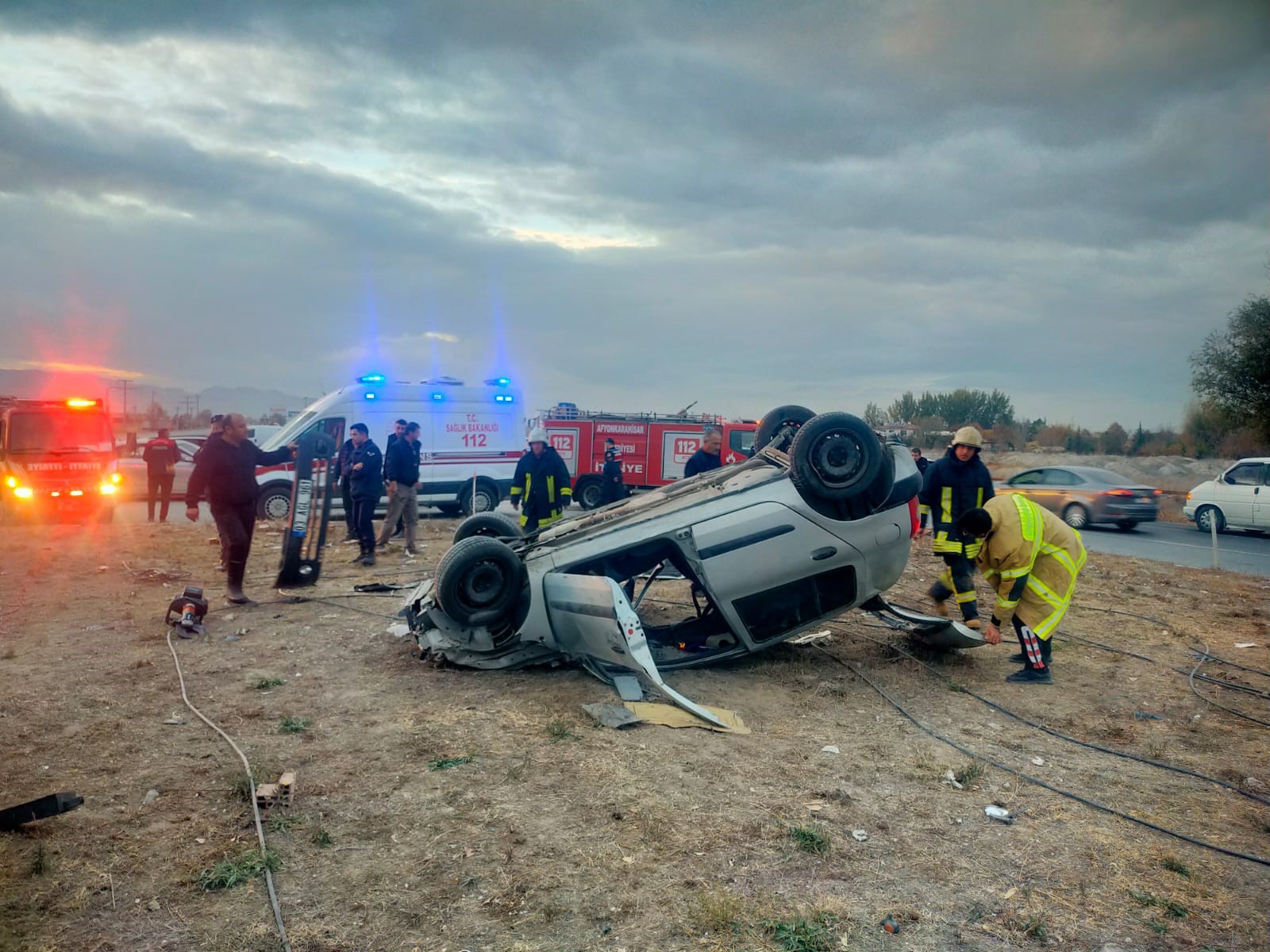 Afyonkarahisar’da cezaevindeki kocasını ziyaret ettikten sonra dönüş yoluna geçen kadın,