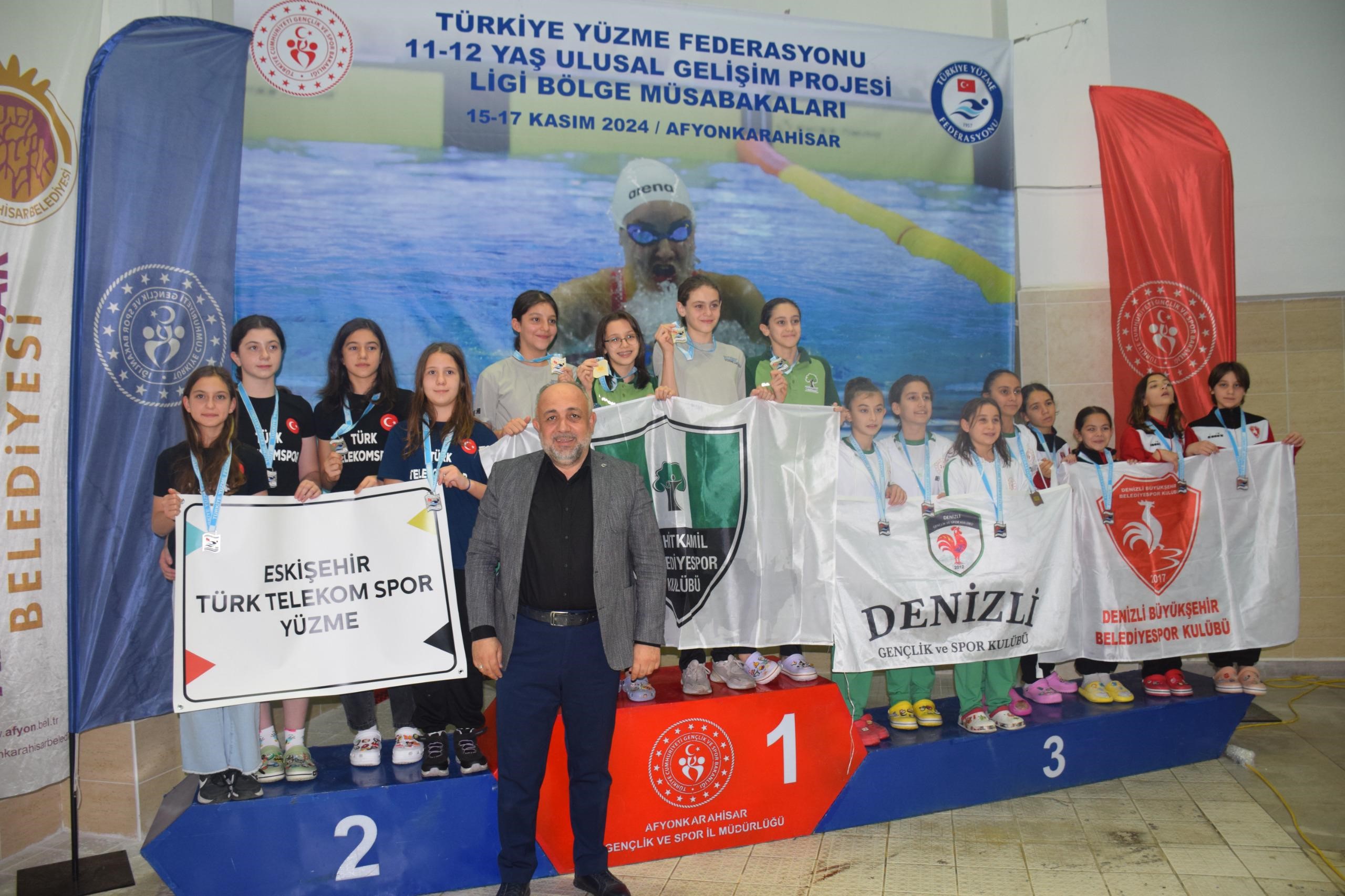 Afyonkarahisar, genç yeteneklerin yüzme branşında gelişimini desteklemek amacıyla düzenlenen 11-12