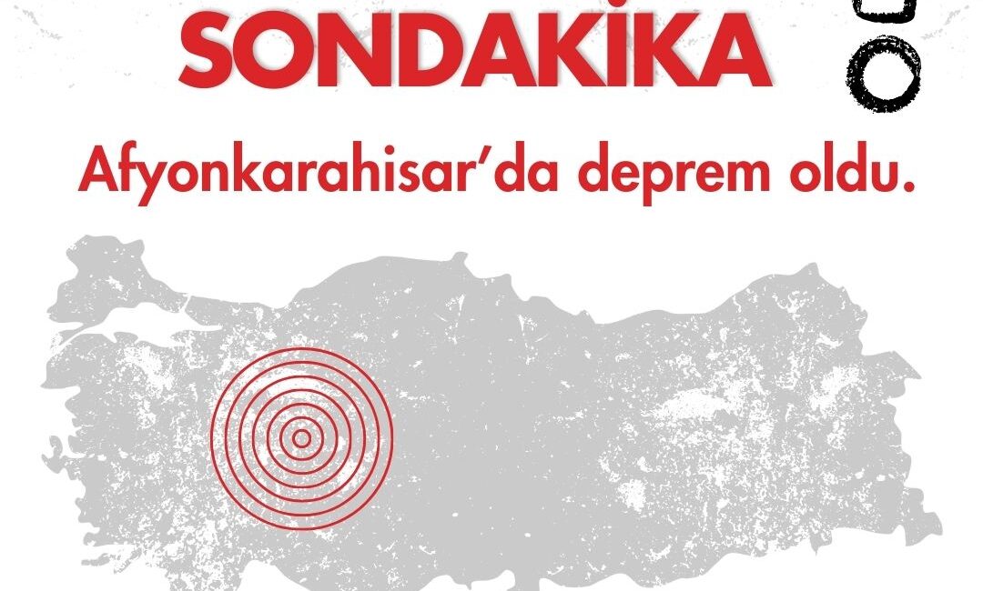 Afyonkarahisar'da sabah saatlerinde deprem meydana geldi.