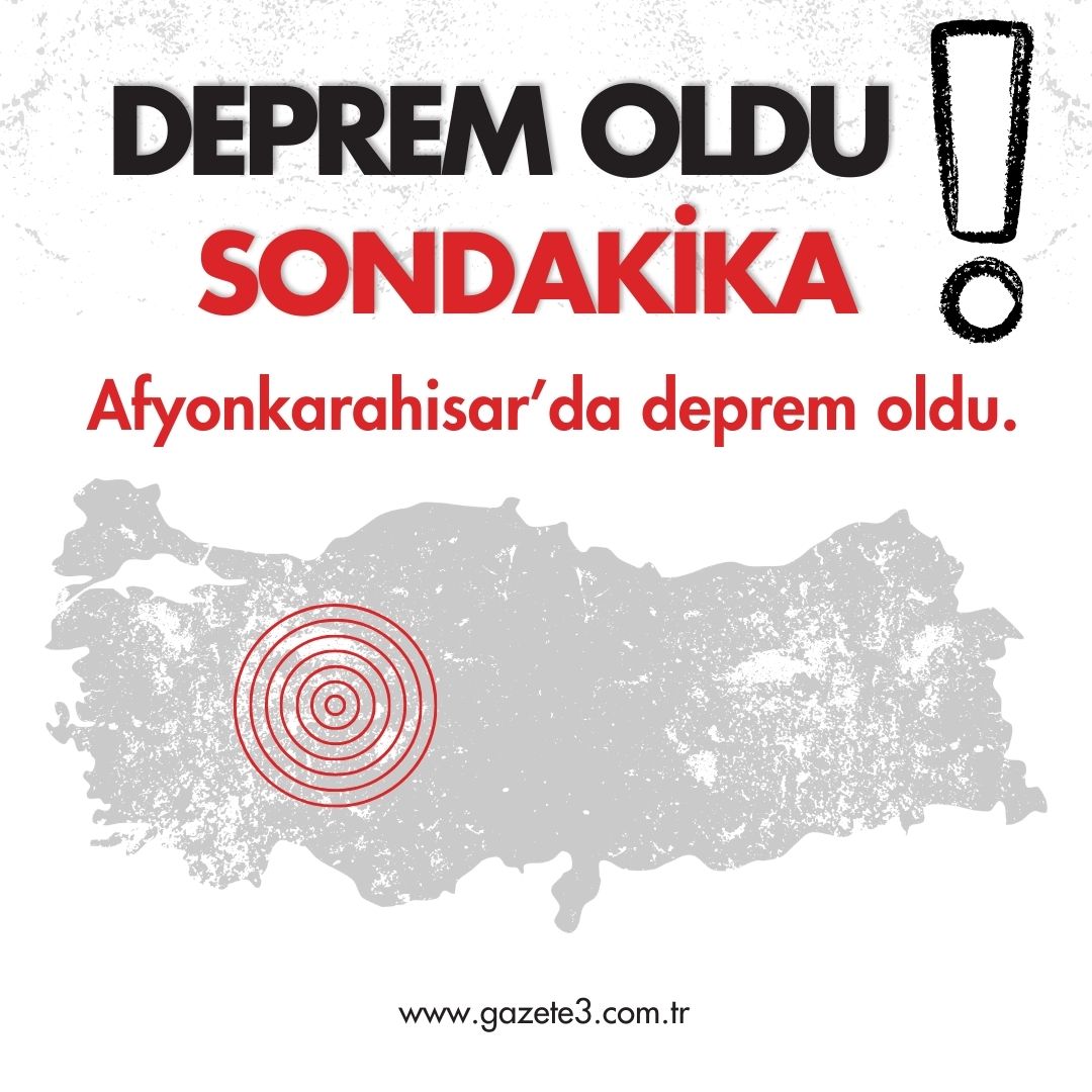 Afyonkarahisar'da sabah saatlerinde deprem meydana geldi.