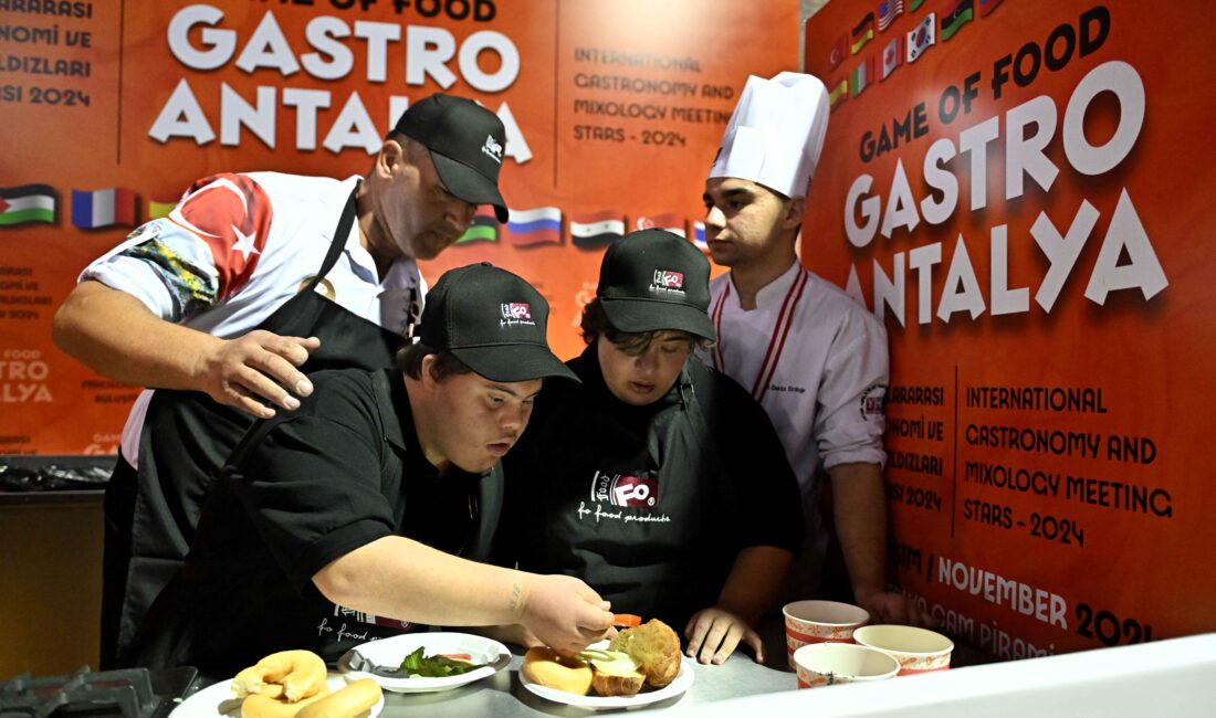 Muratpaşa Belediyesi’nin özel çocukları Cam Piramit’te düzenlenen Gastro Antalya’da kruvasan