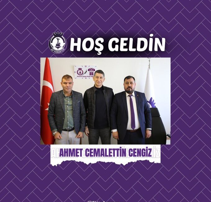 Afyonspor, Teknik Direktörlük görevine Ahmet Cemalettin Cengiz’i getirdi. Cengiz’in ekibi