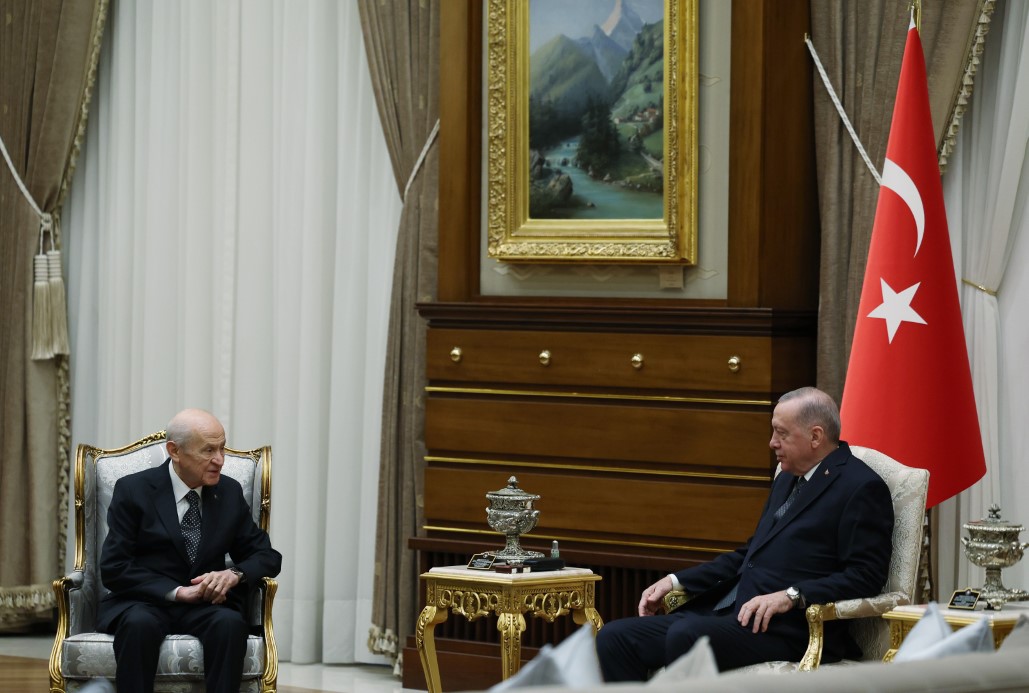 Cumhurbaşkanı Recep Tayyip Erdoğan, MHP Genel Başkanı Devlet Bahçeli ile
