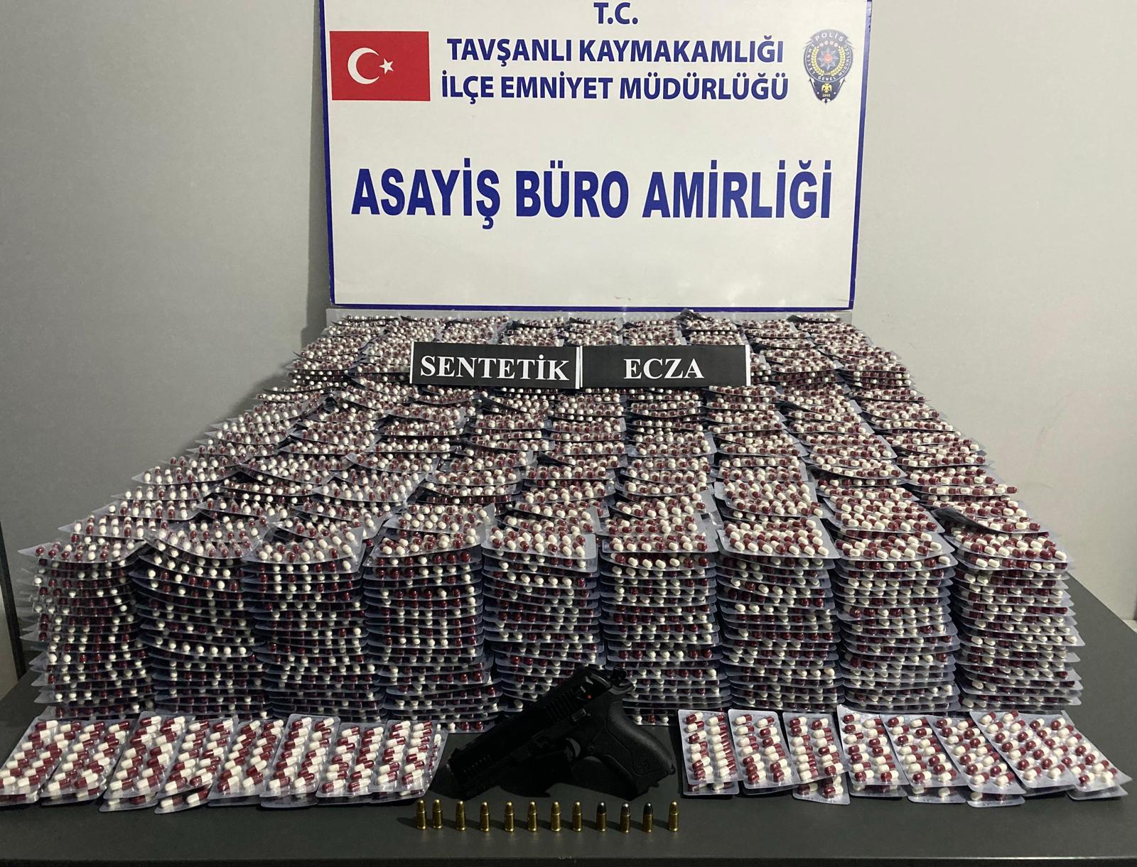 Narkotik Suçlarla Şube Müdürlüğü ve Tavşanlı İlçe Emniyet Müdürlüğü ekiplerince