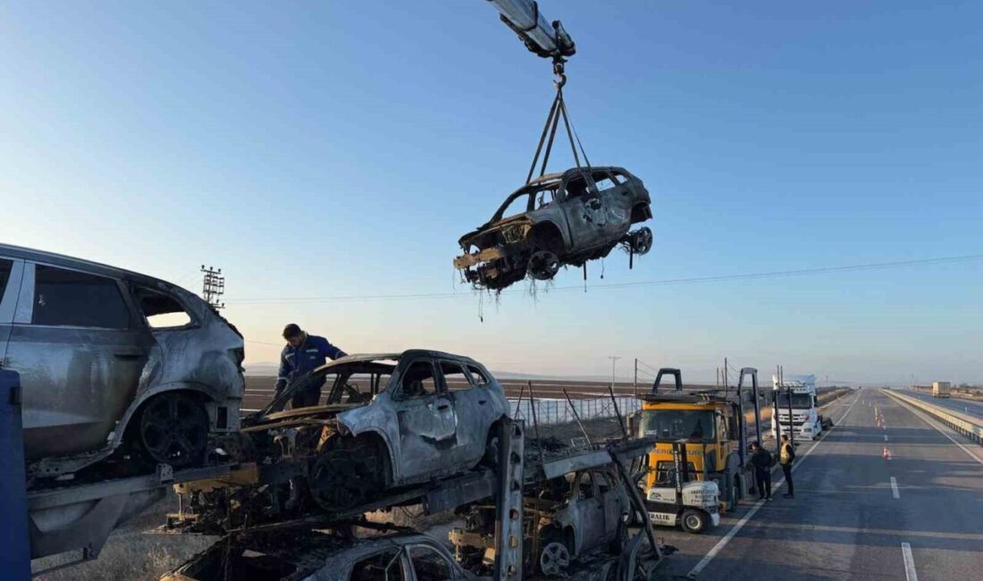 Afyonkarahisar’da BMW marka lüks suv ve binek araçların bulunduğu tırda