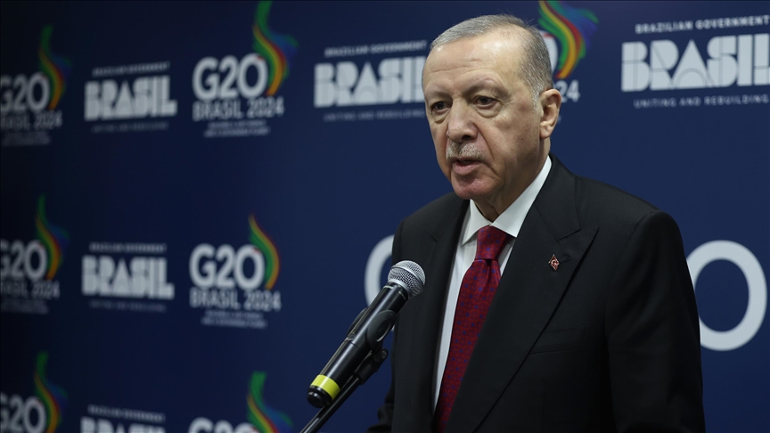 Cumhurbaşkanı Erdoğan, "Bizim sorunumuz, işgal ve istila politikasıyla coğrafyamızı kaosa
