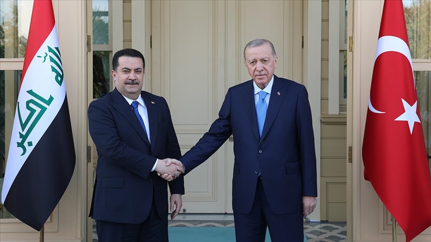 Cumhurbaşkanı Recep Tayyip Erdoğan, Irak Başbakanı Muhammed Şiya es-Sudani’yi kabul