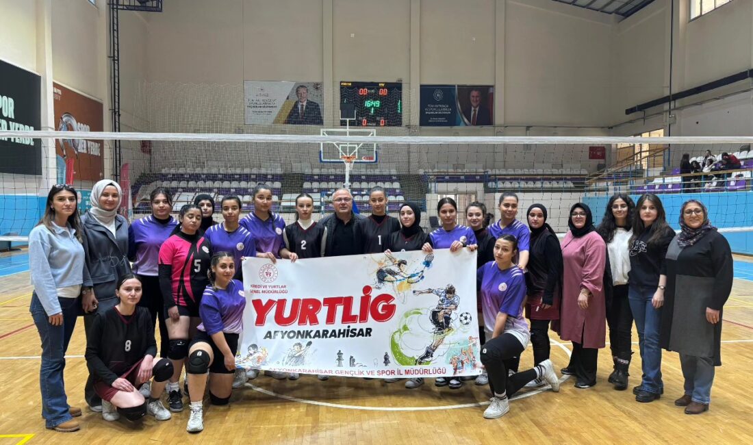 Afyonkarahisar’da Yurt Lig Voleybol Müsabakaları, öğrencilerin katılımıyla coşkulu bir şekilde