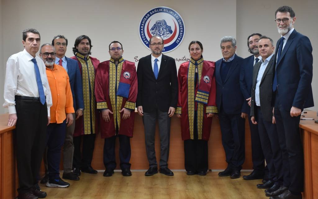 AFSÜ Rektörü Prof. Dr. Nurullah Okumuş, Tıp Fakültesi Dekanı Prof.