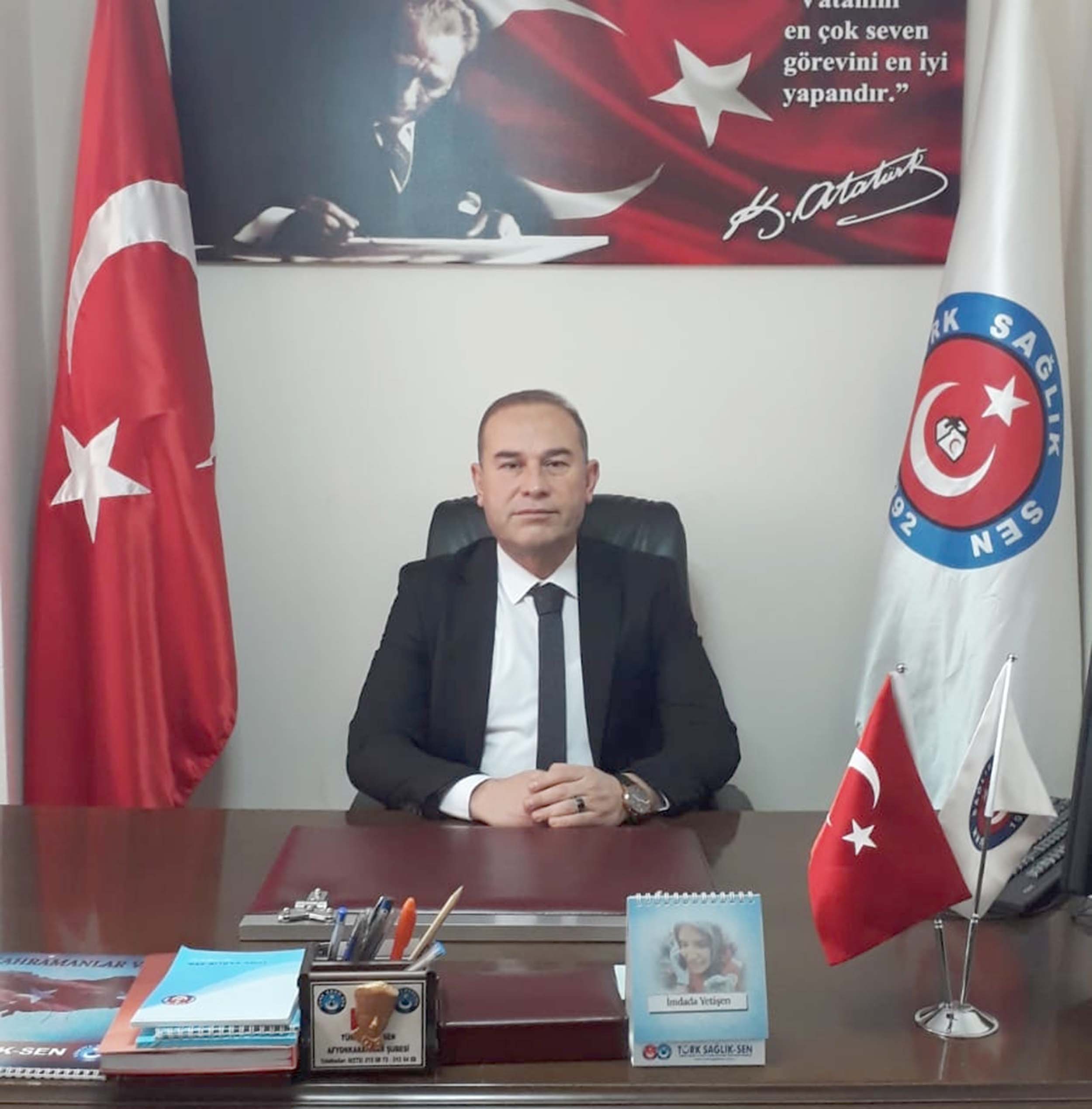 Türk Sağlık Sen Afyonkarahisar Şube Başkanı Mehmet Ali Öztürk, “Bugün