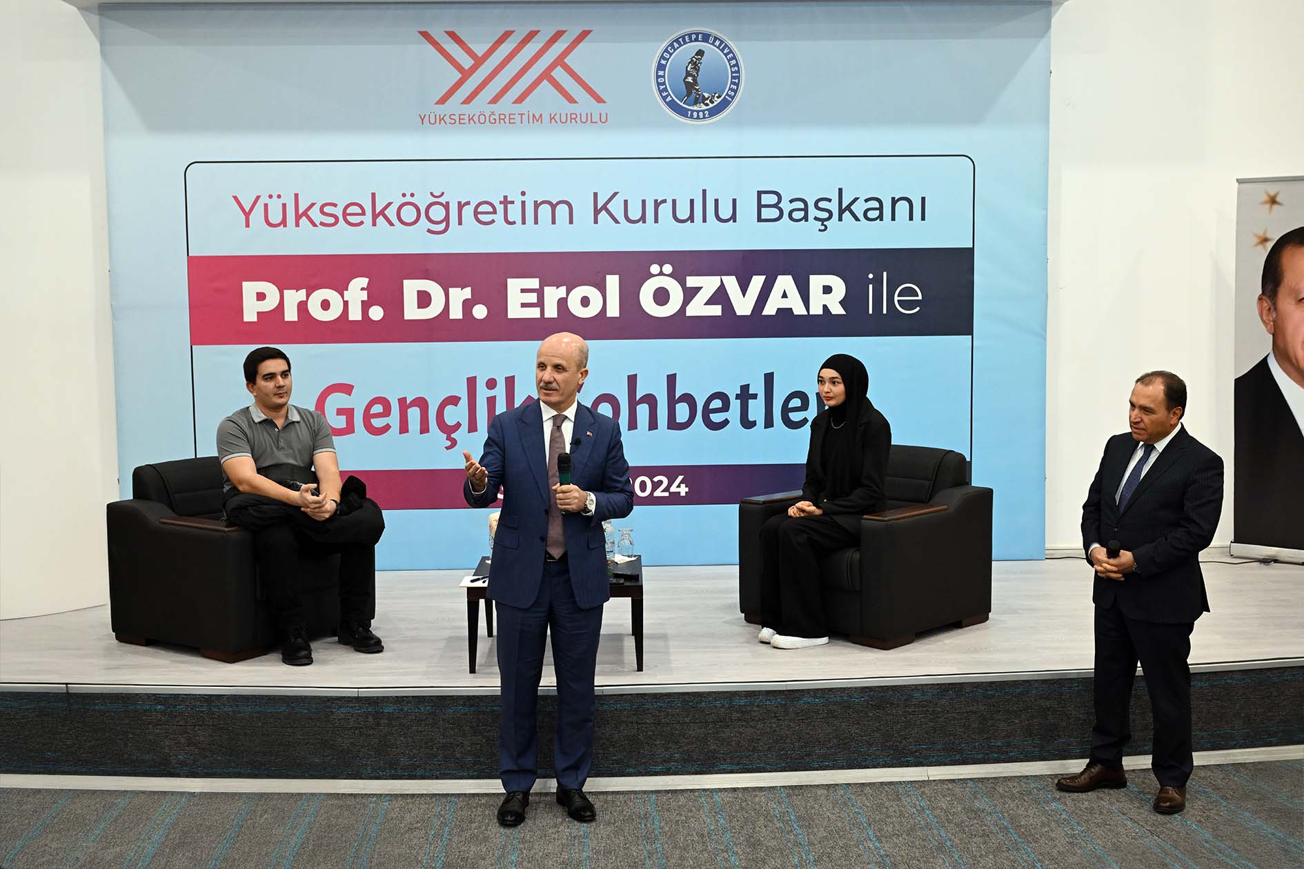 Yükseköğretim Kurulu (YÖK) Başkanı Prof. Dr. Erol Özvar, Afyon Kocatepe