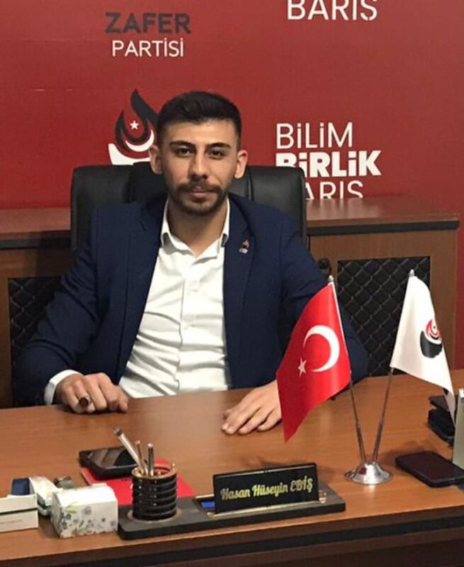 Zafer Partisi Afyonkarahisar Merkez İlçe Başkanı Hasan Hüseyin Ebiş, “gençler