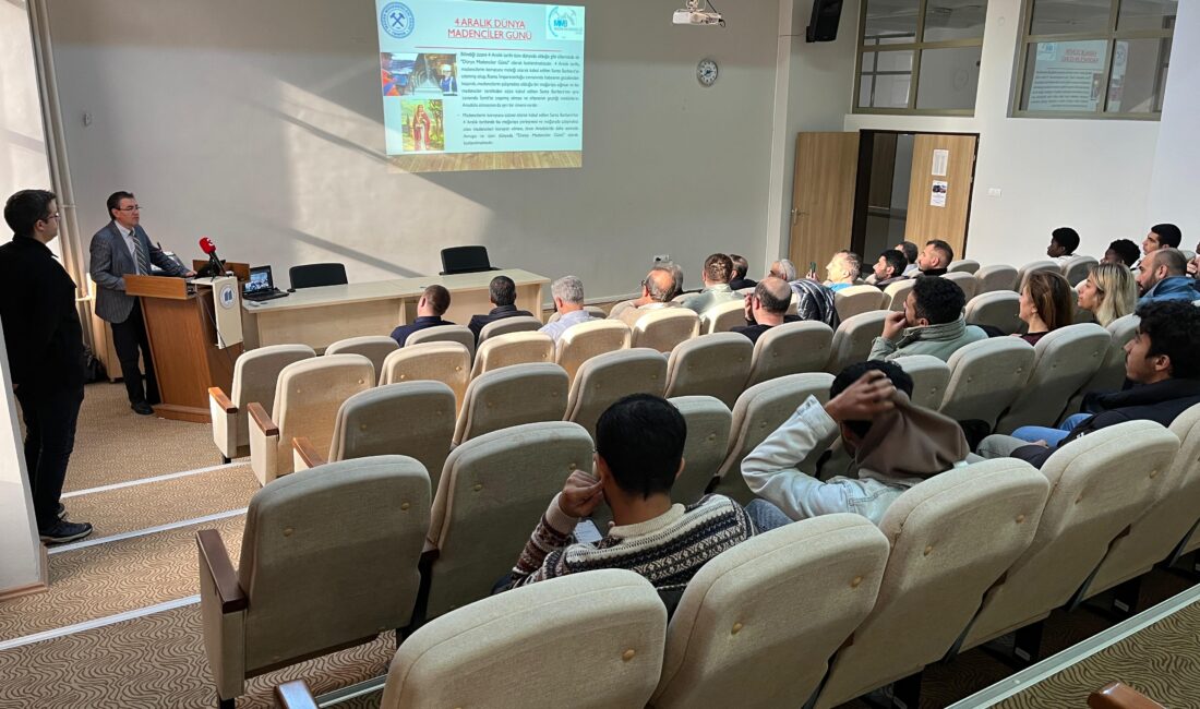 Afyon Kocatepe Üniversitesi tarafından 4 Aralık Madenciler Günü dolayısıyla konferans