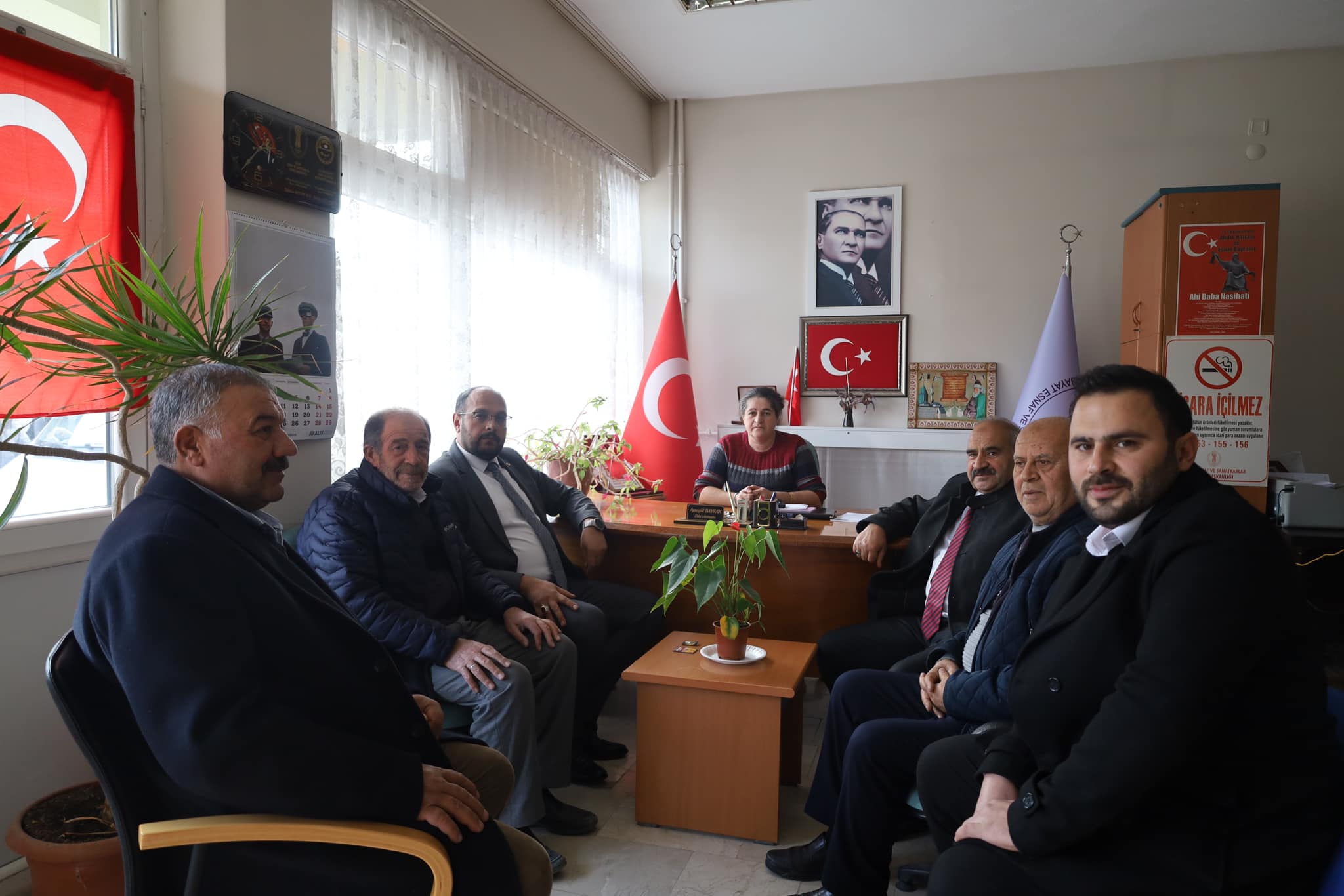 Bayat Belediye Başkanı Halil İbrahim Bodur, İlçe Başkanı Ahmet Atacan