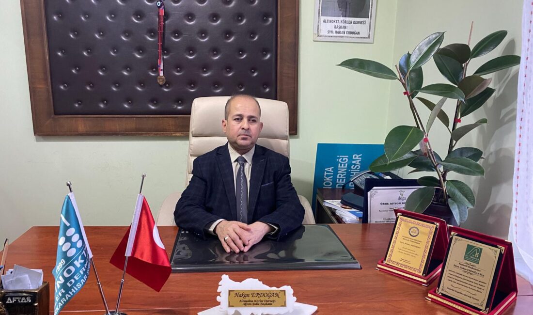 Altınokta Körler Derneği Afyonkarahisar Şube Başkanı Hakan Erdoğan, 3 Aralık