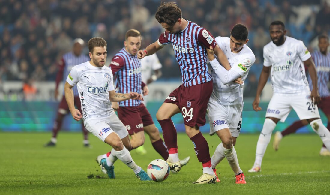 Trendyol Süper Lig’in 15. haftasında Trabzonspor sahasında karşılaştığı Kasımpaşa ile