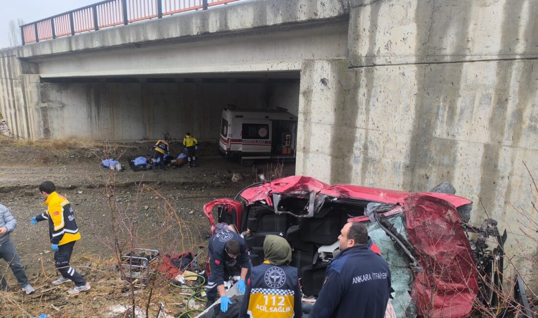 Ankara Çankırı Yolu Çandır mevkiinde otomobilinin direksiyon hakimiyetini kaybeden sürücü
