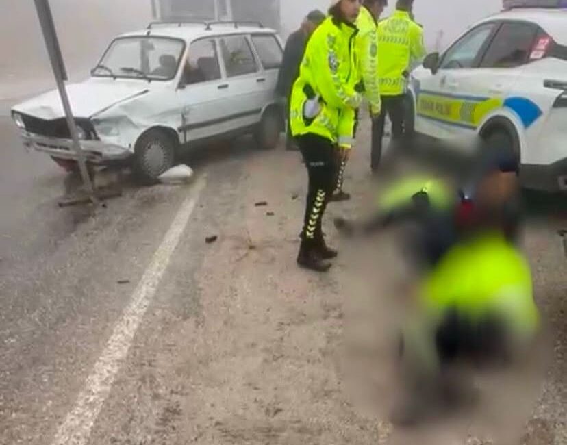 Denizli’de yoğun sisin etkisiyle bir trafik kazası meydana geldi. Olay,