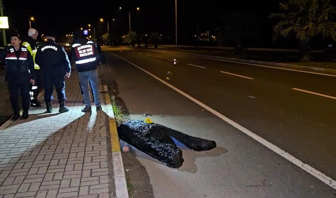 Aydın’ın Nazilli ilçesinde meydana gelen trafik kazasında kaldırımdan karayoluna inen