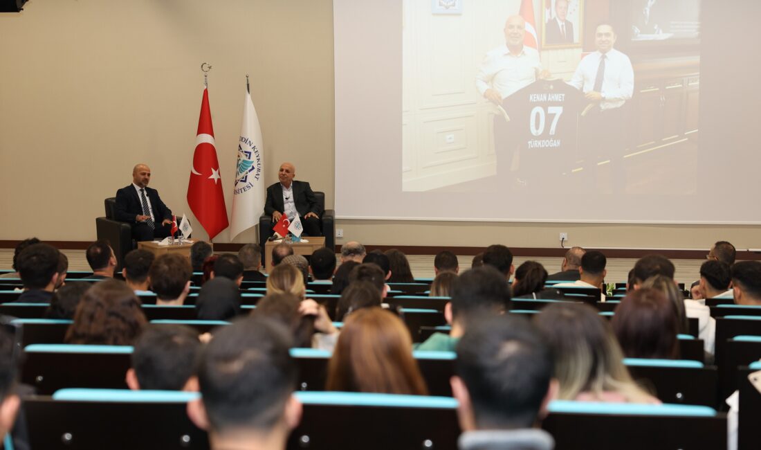 Corendon Alanyaspor Kulüp Başkanı Hasan Çavuşoğlu, Alanya Alaaddin Keykubat Üniversitesinde
