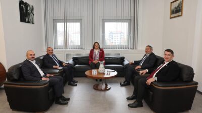 Başkan Veysel Topçu, 6. Bölge Birliği Başkanı Ahmet Tural, Türkiye