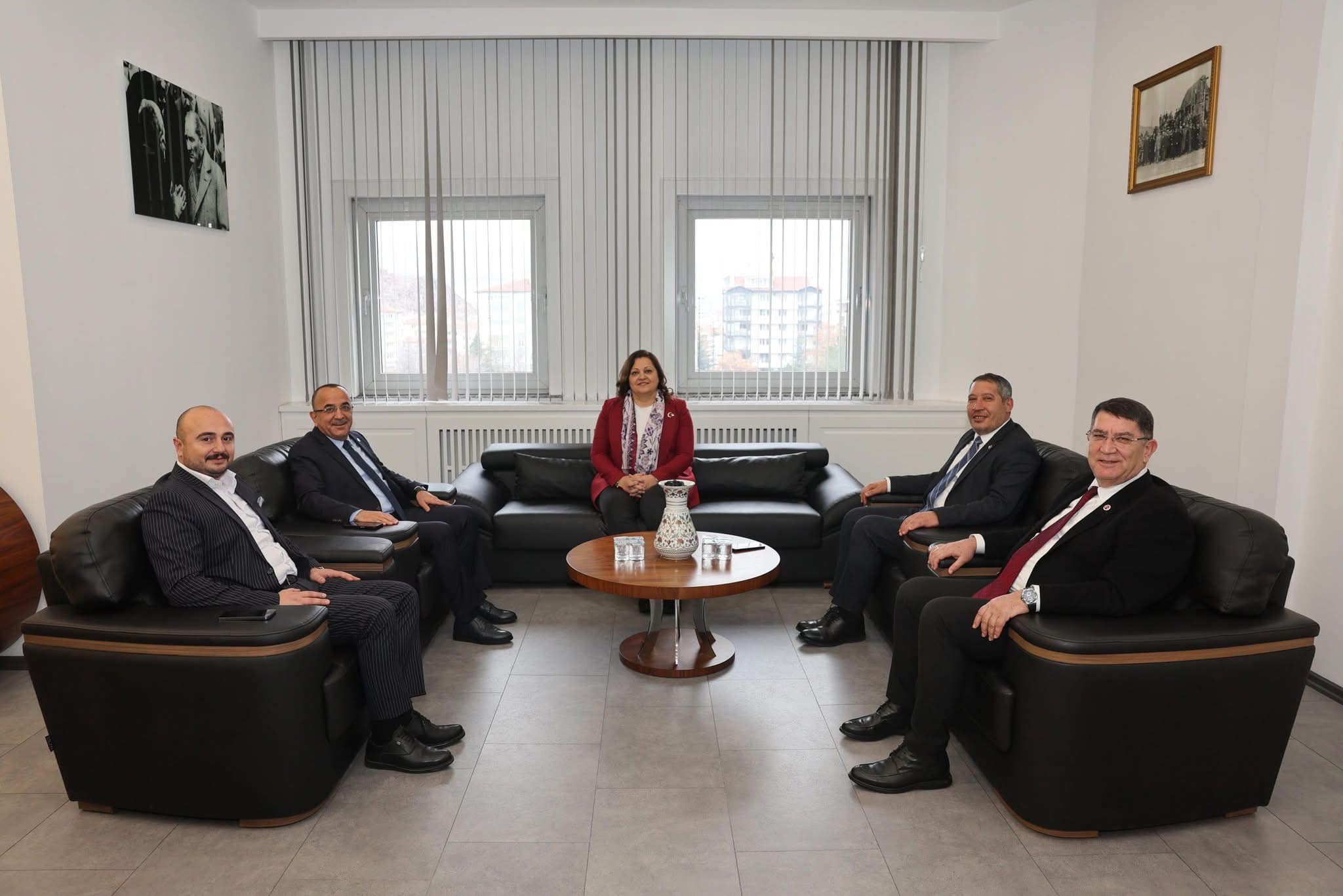 Başkan Veysel Topçu, 6. Bölge Birliği Başkanı Ahmet Tural, Türkiye