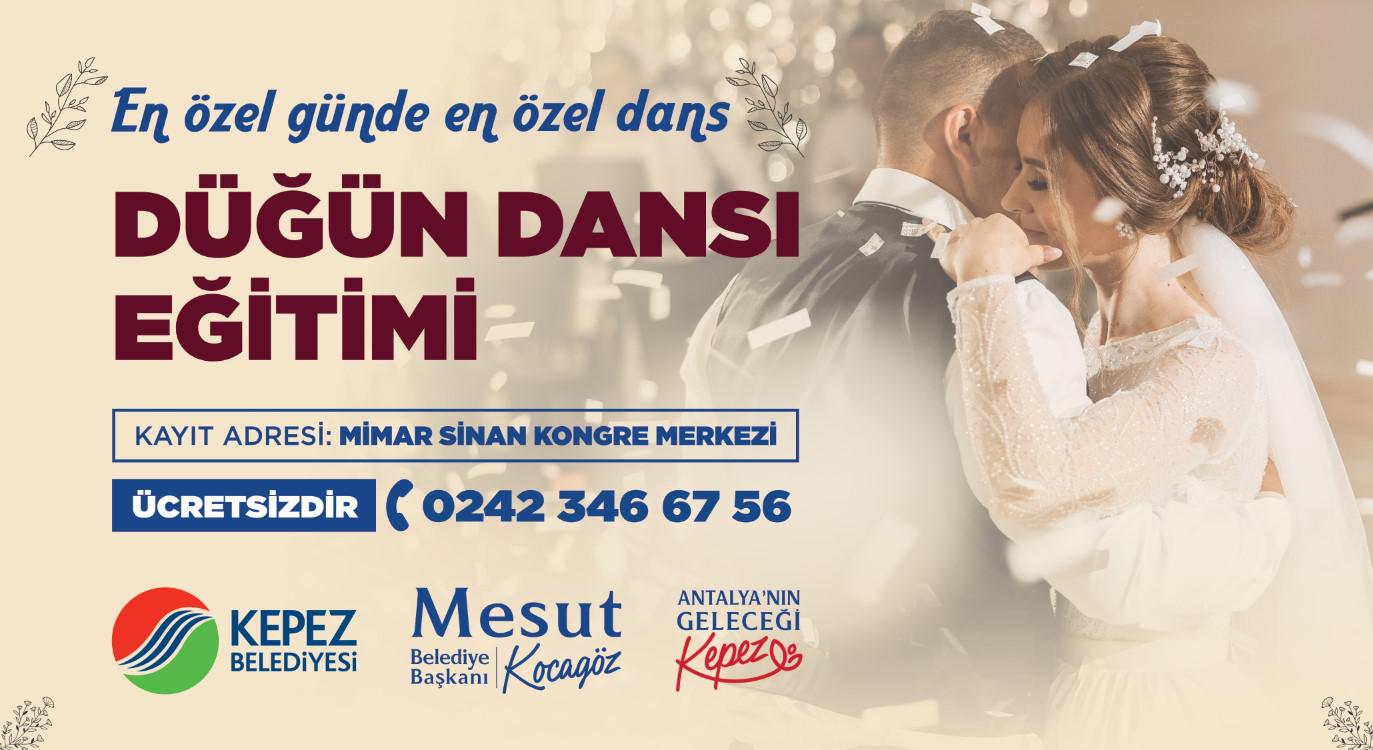 Kepez Belediyesi, dünya evine girecek olan çiftlere özel ücretsiz  ‘Düğün