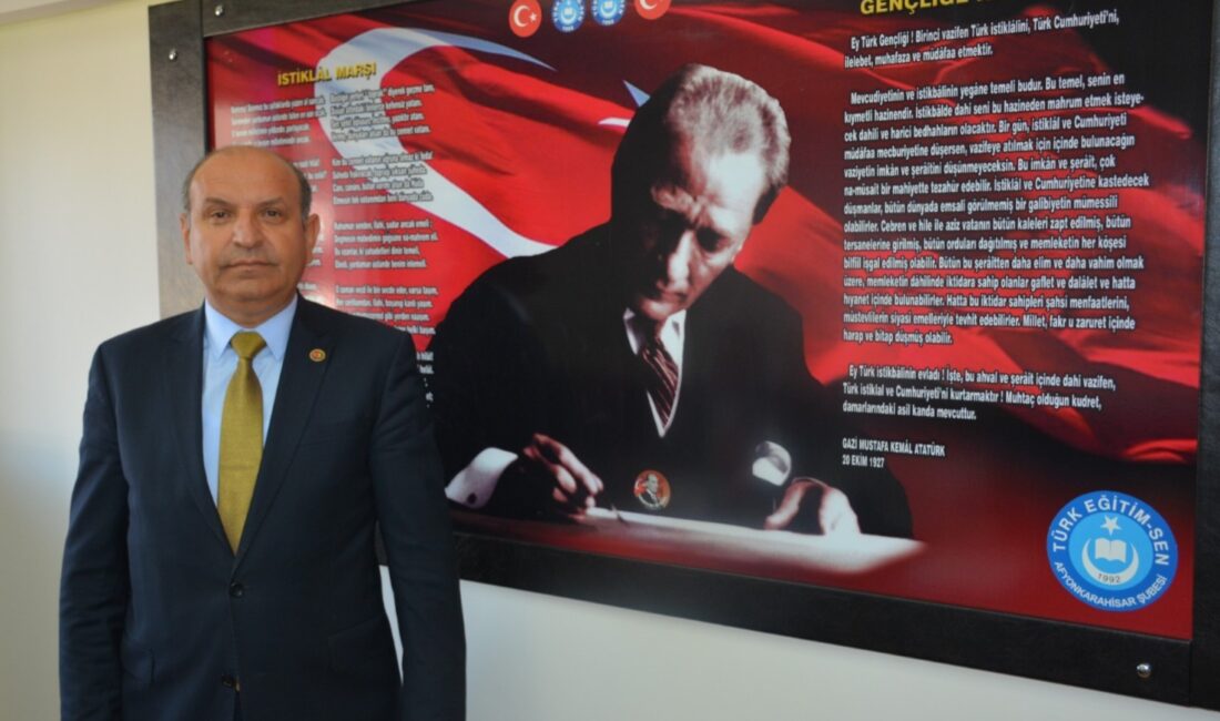 “Afyonkarahisar’da değişen bir şey yok” Türk Eğitim Sen Afyonkarahisar İl Temsilcisi Muhtar Demirci, Afyonkarahisar merkezdeki