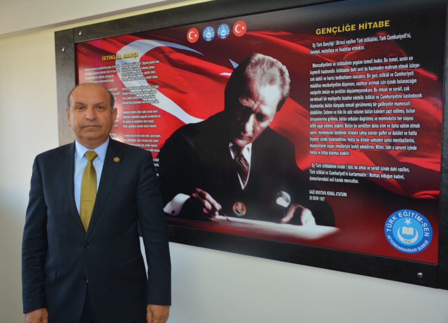 Türk Eğitim Sen Afyonkarahisar İl Temsilcisi Muhtar Demirci, Afyonkarahisar merkezdeki