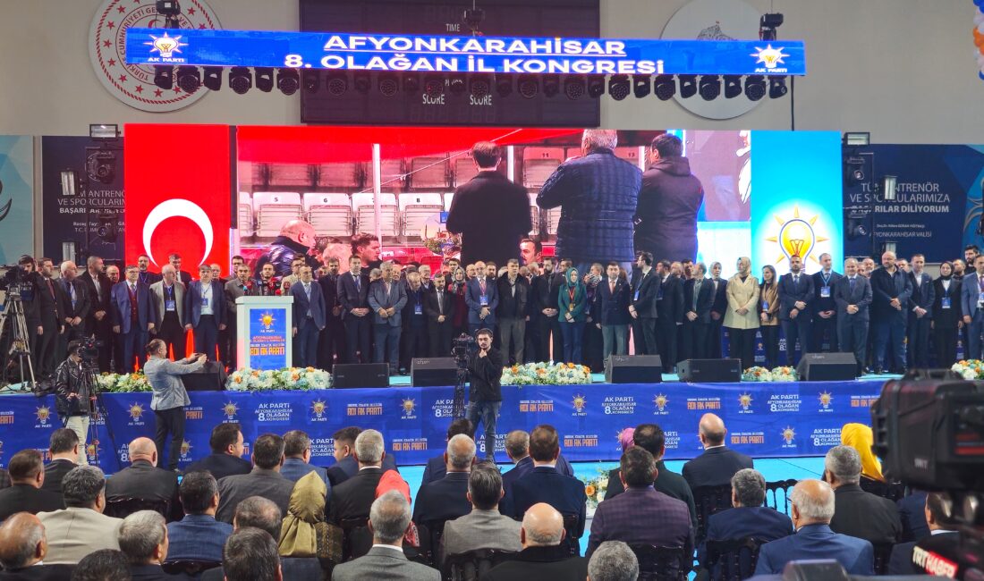 Bugün düzenlenen  AK Parti Afyonkarahisar 8.İl Kongresi’nde AK Parti Afyonkarahisar