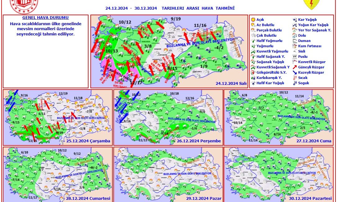 Meteoroloji Genel Müdürlüğü tarafından yapılan son değerlendirmelere göre, Afyonkarahisar genelinde