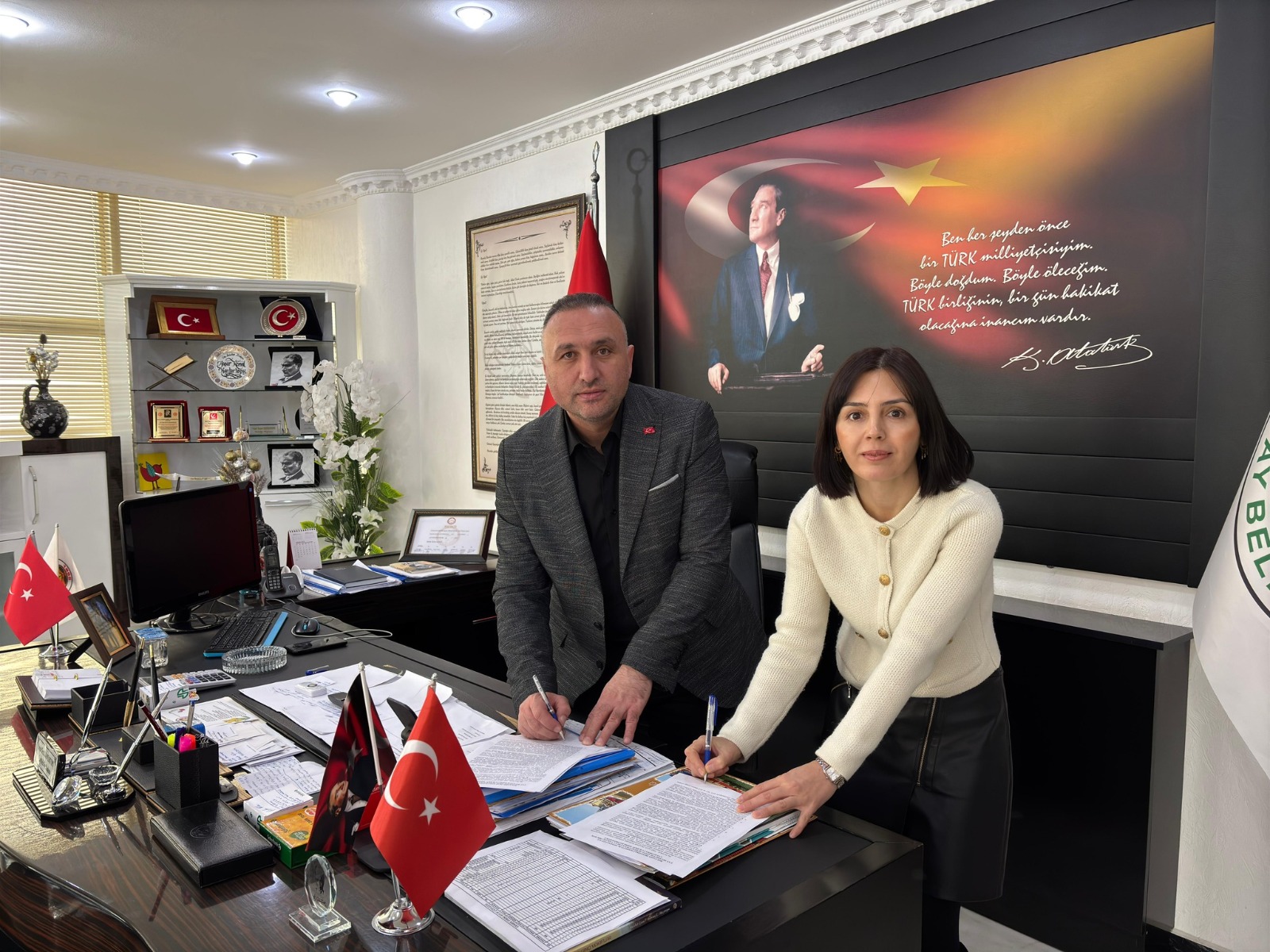 Çay Belediye Başkanı Yaşar Kemal Kantartopu ile Bolvadin Denetimli Serbestlik