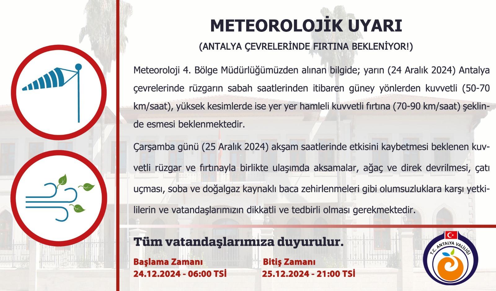 Antalya yeni haftaya bahar havasında başladı. Meteoroloji Genel Müdürlüğü 24
