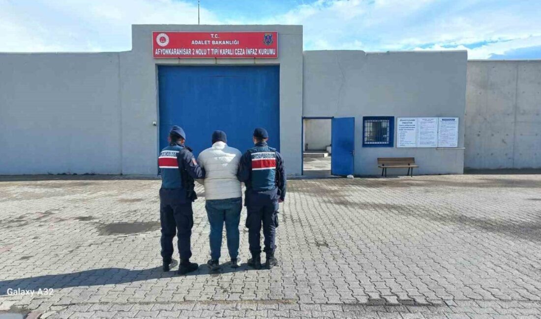 Afyonkarahisar’da hakkında 8 yıl 2 ay hapis cezası bulunan şahıs