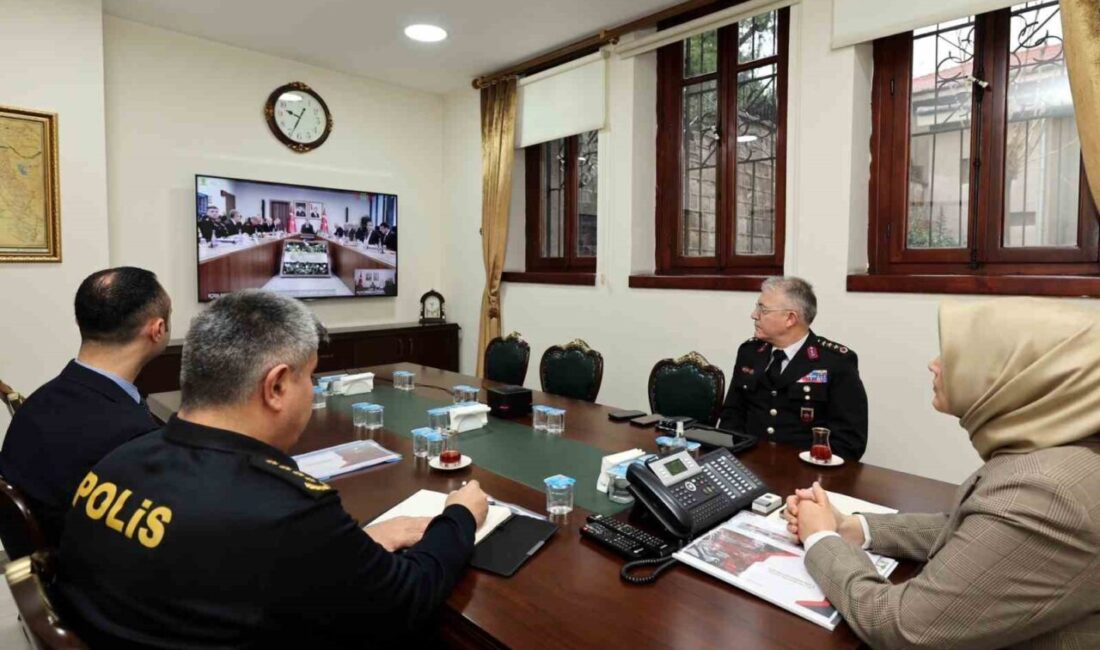 İçişleri Bakanı Ali Yerlikaya başkanlığında, Afyonkarahisar Valisi Doç. Dr. Kübra