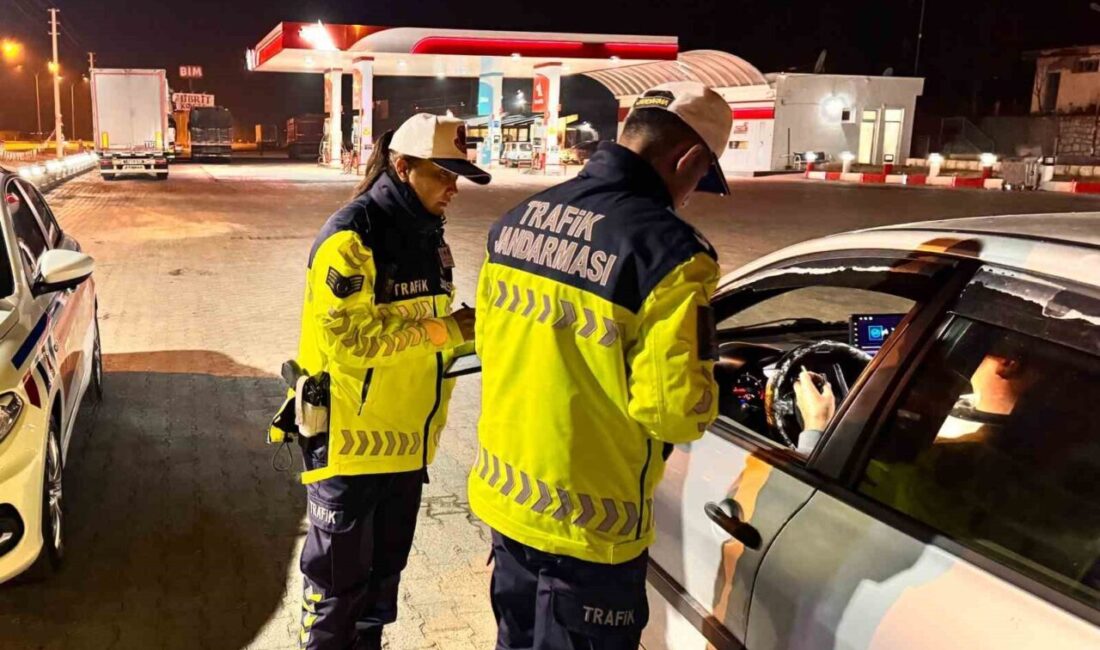Afyonkarahisar’da jandarma tarafından sürücülere yönelik yapılan trafik denetiminde 119 araç